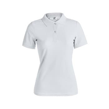 Custom Printed Women White Polo Shirt "keya" Wps180