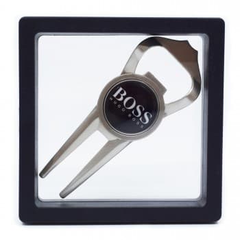 Geo Bottle Opener (Golf Divot Repair Tool And Bottle Opener In 1) Presented In Levit8 Packaging