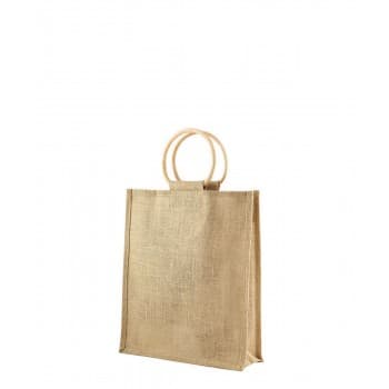 3 Bottle Jute Bag Natural