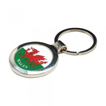 Round Alloy Injection Keyring UK Stock