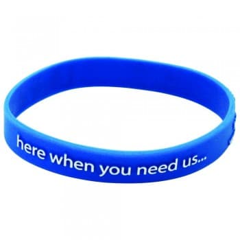 Raised Logo Silicone Wristband Child Size