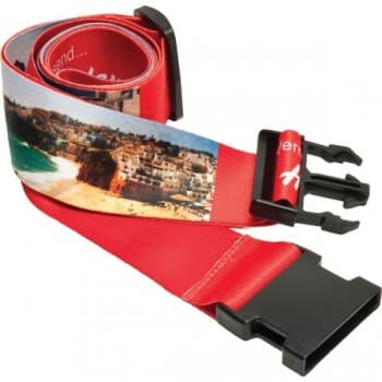 Luggage Strap with Plastic Buckle & Adjuster Dye Sublimation