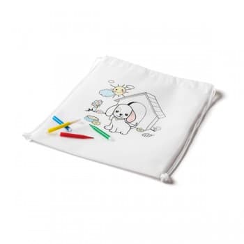 Children's Colouring Drawstring Bag