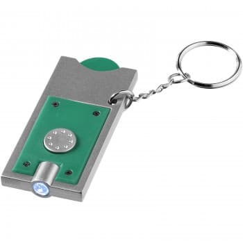 Allegro LED keychain light with coin holder