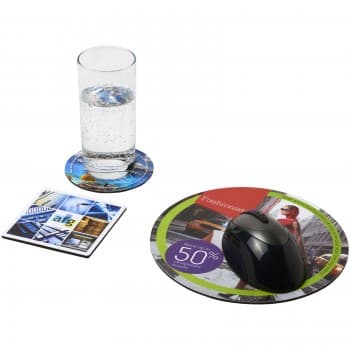 Q-Mat® mouse mat and coaster set combo 4