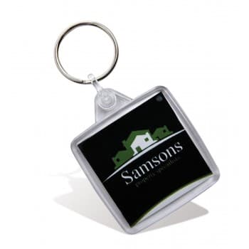 Square Picto Keyring