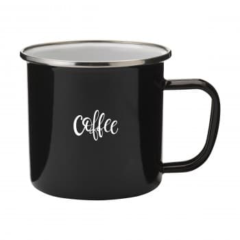 Retro Silver Emaille Mug