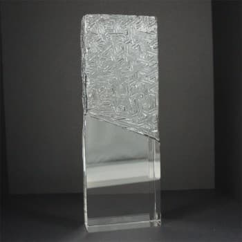 Medium Optical Crystal Tombstone Award