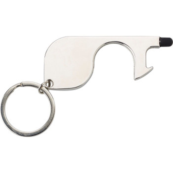 Metal door opener keyring