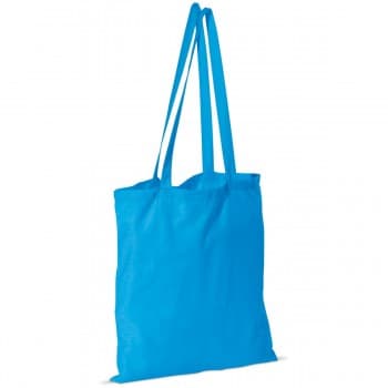 Cotton shoulderbag, middle blue