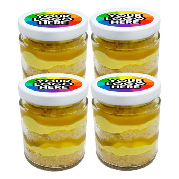 4 Lemon Cake Jars