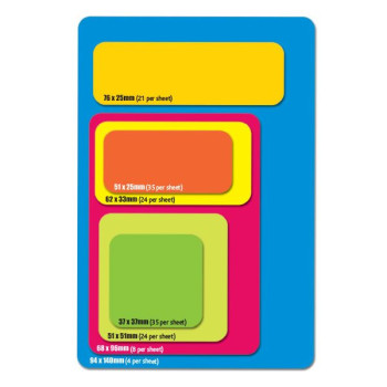 94 x 140mm Rectangular Paper Stickers on Sheets