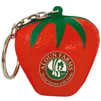 Stress Strawberry Keyring