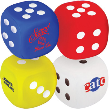 Stress Dice With Dots 2-6