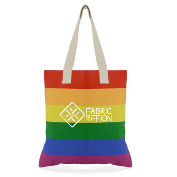 Hegarty Rainbow Canvas Shopper