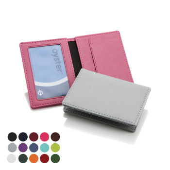 Deluxe Oyster Travel Card Case In Belluno Vegan PU