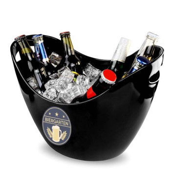 Black Plastic Ice Bucket 6L