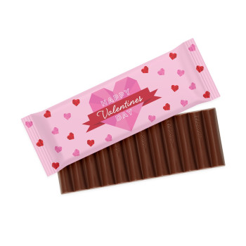 Valentines 12 Baton Bar Milk Chocolate 41% Cocoa