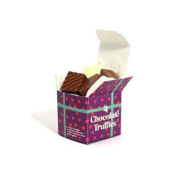 Winter Eco Maxi Cube Chocolate Truffles x4