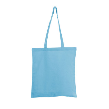 Light Blue Coloured Cotton Shopper