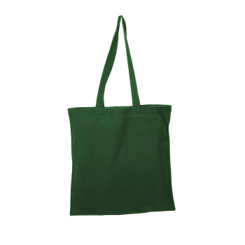 Bottle Green Coloured Cotton Shopper