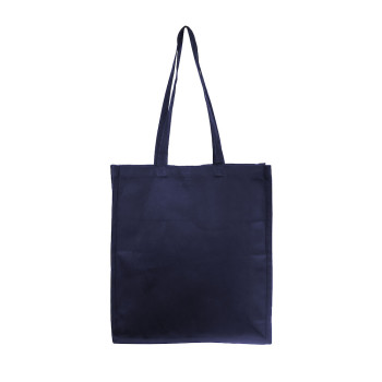 7oz Navy Cotton Bag With Gusset