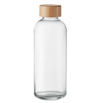 Glass Bottle 650ml Bamboo Lid