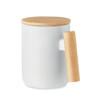 Porcelain Mug With Lid 380ml