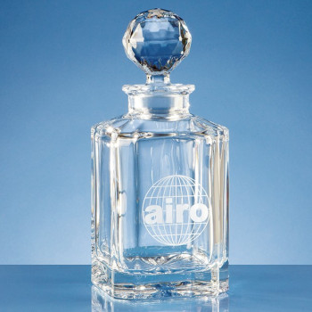 0.8ltr Crystalite Square Spirit Decanter