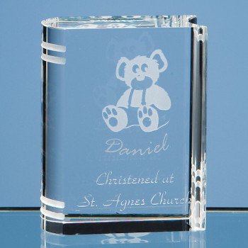 6cm Optical Crystal Miniature Book