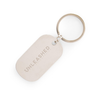 Metal Dog Tag Keyring