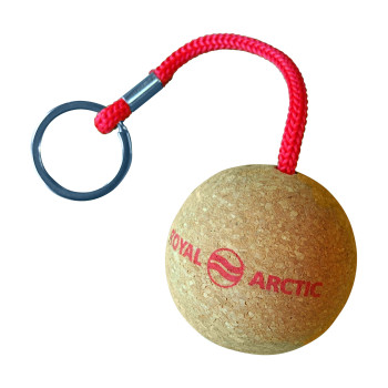 Floating Cork Keyring Round