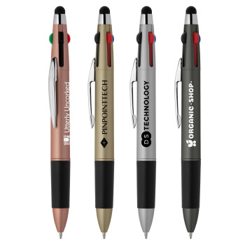 Quattro Softy Metallic Multi Ink Stylus Pen