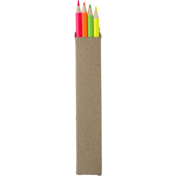 Coloured Highlighter Pencil Set 4pc