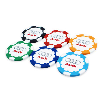 40mm ABS Golf Pokerchip Digital Print To Both Sides