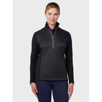 Callaway Golf Women's Insulated Mixed Media Quarter-Zip Pullover Embroidered