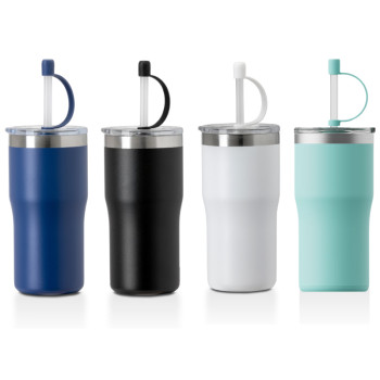 Kivu Recycled Insulated Cup With Straw 500ml