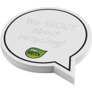 Sticky-Mate  Speech Bubble-Shaped Recycled Sticky Notes