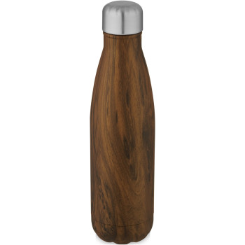 Cove Vacuum Insulated Stainless Steel Bottle With Wood Print 500ml