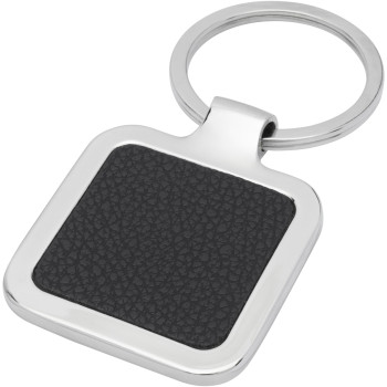 Piero Laserable PU Leather Squared Keychain