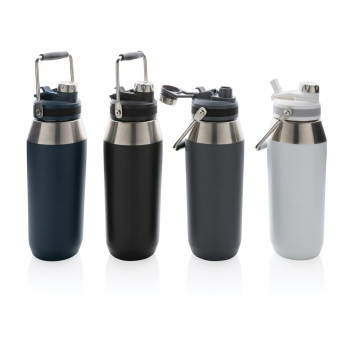 Vacuum Stainless Steel Dual Function Lid Bottle 1L