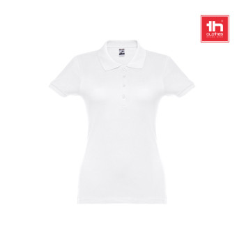 Eve Short-Sleeved Fitted Polo For Women In 100% Cotton