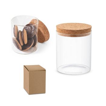 Borosilicate Glass Container With Bamboo Lid 700ml