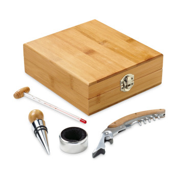 Cabernet Bamboo Wine Set