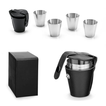 Himalayas Set of 4 Stainless Steel Cups 25ml