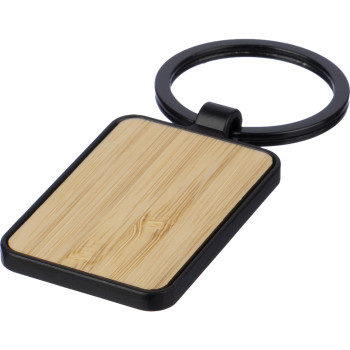 Bamboo Metal Keychain