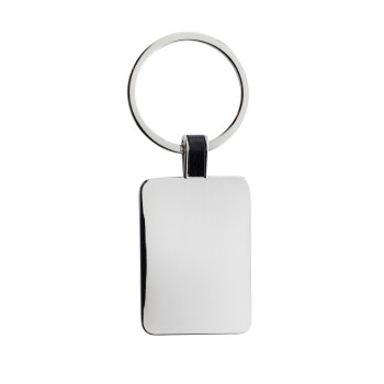 RCS Recycled Zinc Alloy Rectangle Keyring