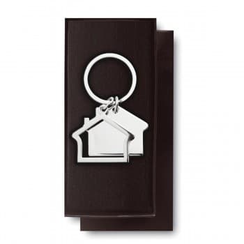 House Shaped Metal Keyring