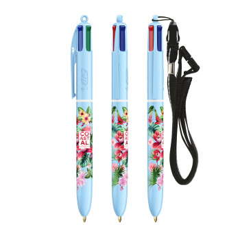 BIC 4 Colours Pastel + Lanyard Digital