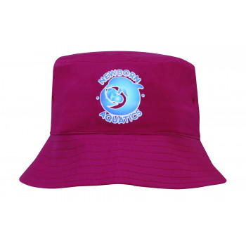 Breathable Poly Twill Child’s Bucket Hat – 54cm